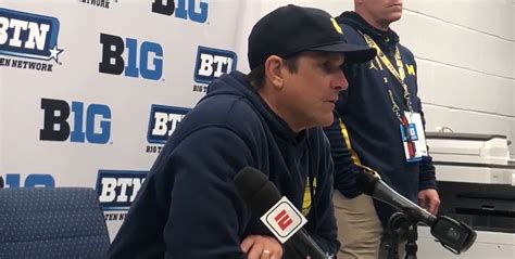 Jim Harbaugh Comments On Inconsistent Officiating Following Michigan Loss To Penn State