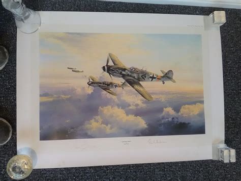 Sold Price Ace Of Aces Erich Hartmann Signed Ww2 Robert Taylor Print