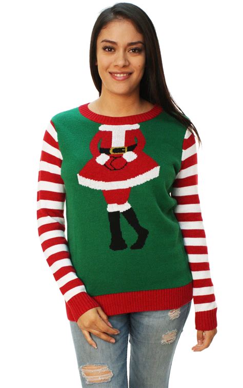 Ugly Christmas Sweater Womens Mrs Claus Outfit Sweater Walmart