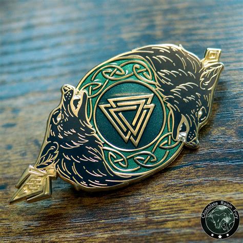 Odins Wolves Enamel Pin 33 Retiring Colour Etsy Uk
