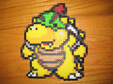 Hama Beads De Super Mario Jefes Finales • Consola Y Tablero