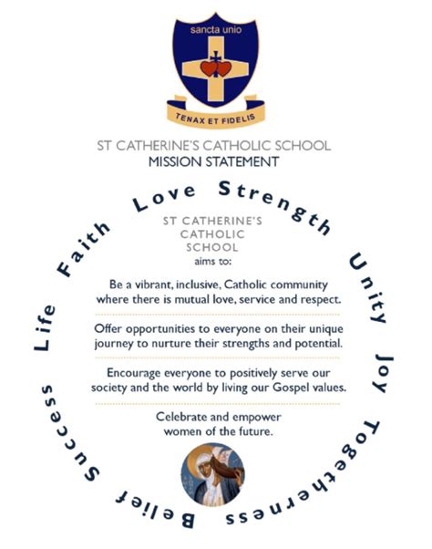 St Catherine S Catholic School History Ethos Values