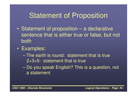 SOLUTION: Logical operations - Studypool