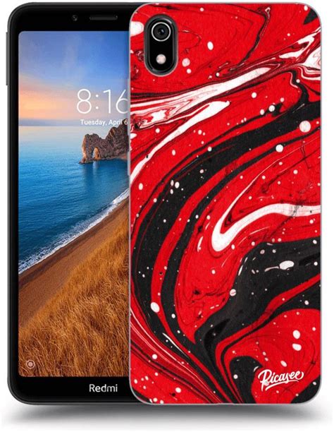 Silikonowe Prze Roczyste Etui Na Xiaomi Redmi A Red Black Etui Na