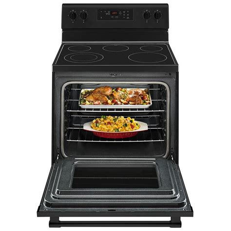 Maytag 30 Freestanding Electric Range With 5 Smoothtop Burners 53 Cu Ft Single Oven