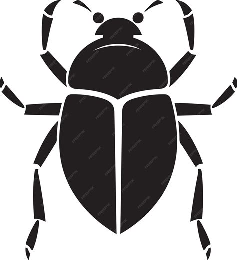 Premium Vector Bug Clan Insignia Beetle Head Monogram