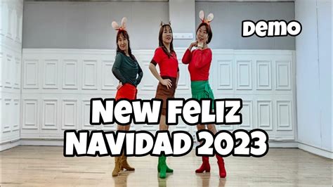 New Feliz Navidad 2023 Line Dance Demo Phrased Improver Kenny Teh