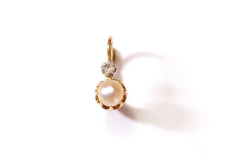 Single Earring Diamond Pearl Maison Mohs