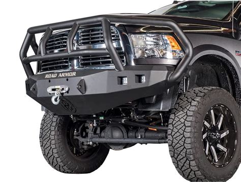 Road Armor Stealth Front Winch Bumper W Titan Ii Guard R B Realtruck