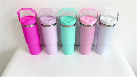 Oz Flip Straw Tumbler Usa Warehouse Blank Sublimation Oz Flip Straw