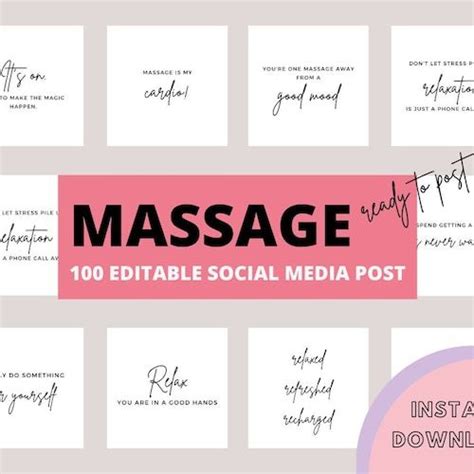 Massage Therapist Instagram Posts Massage Instagram Posts Massage Therapy Instagram Post