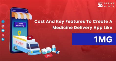 Cost And Key Features To Create A Medicine Delivery App Like 1mg In 2023