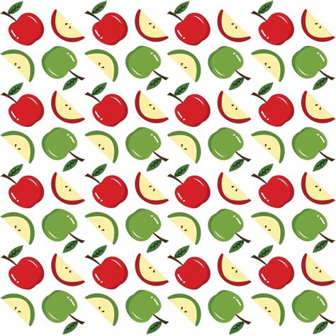 Apple Seamless Pattern 14537985 Vector Art At Vecteezy