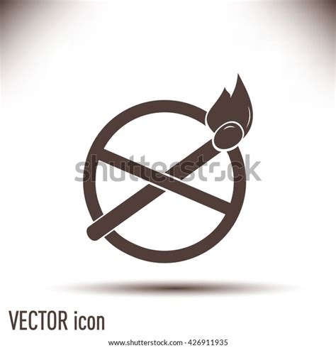 No Naked Flame Warning Sign Vector Stock Vector Royalty Free Shutterstock