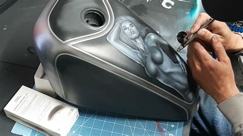 Airbrush Pin Up Sportster Tank YouTube