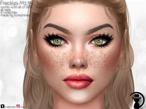 The Sims Resource Freckles M135 By Turksimmer • Sims 4 Downloads