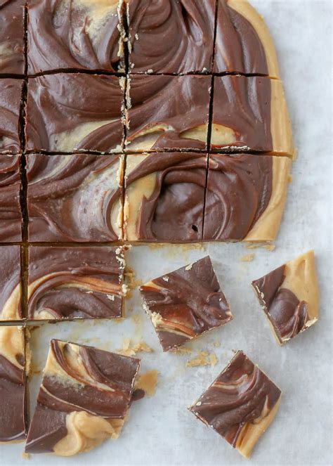 Chocolate Peanut Butter Swirl Fudge Barefeet In The Kitchen