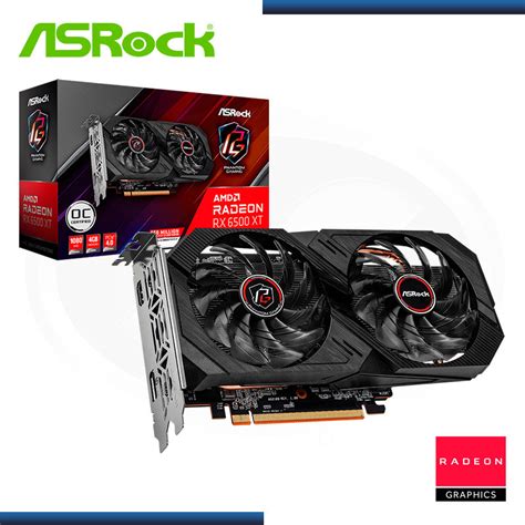 Compara ASROCK RADEON RX 6500 XT PHANTOM GAMING D 4GB GDDR6 64BITS OC