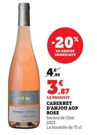 Promo Cabernet D Anjou Aop Rose Chez Super U Icatalogue Fr