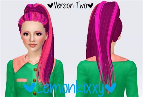 Butterflysims 132 Hairstyle Retextured By Lemonkixxy Sims 3 Hairs