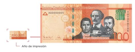 Banco Central emite nuevo billete de RD 100 año 2023 Diario de Todos