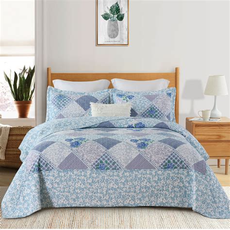 Pangushan 100 Cotton Oversized Cali Comfort King Quilt Set