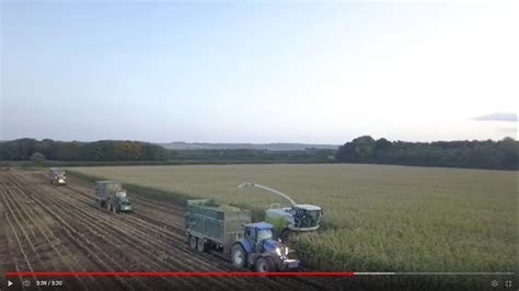 R E A DOWSON SON AGRI CONTRACTORS MAIZE HARVEST CLAAS JAGUAR 960