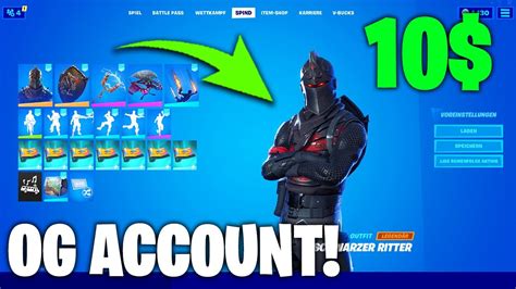 Season 1 Fortnite Og Account Mit Fast Allen Skins Paketen In Fortnite