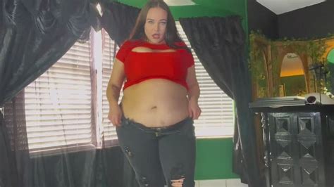 Weight Gain Turn On Until Riding O BBW Belly Fetish AthenaBlaze Clips Sale