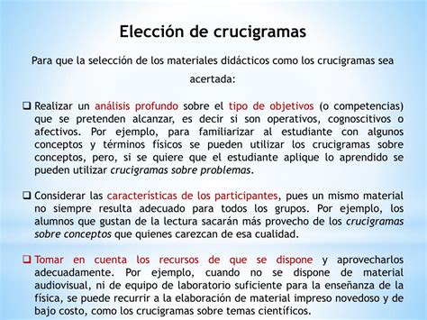 PPT Los crucigramas en la enseñanza Autor Carlos Gutiérrez Aranzeta