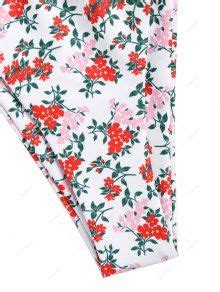 Ditsy Floral Tie Shoulder Underwire Loincloth Bikini Set In MULTI ZAFUL 2024