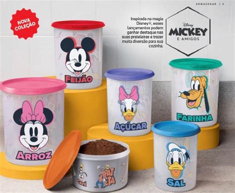 Kit Tupperware Potes Instant Nea M Gica Disney Mantimentos Porta