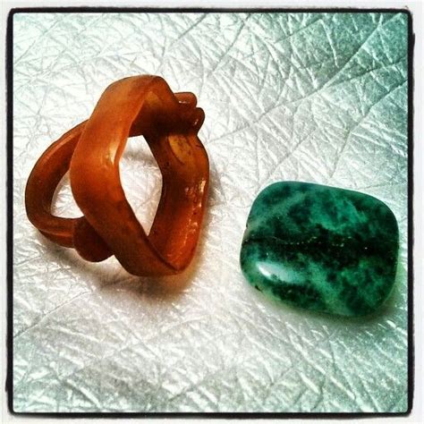 Hand Carved Red Wax Ring Prepared For Turquoise Stone Turquoise