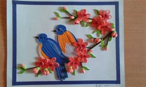 Quilling Love Birds