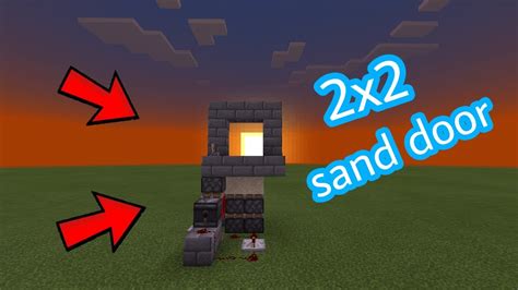 How To Make 3x3 Sand Door In Minecraft Youtube