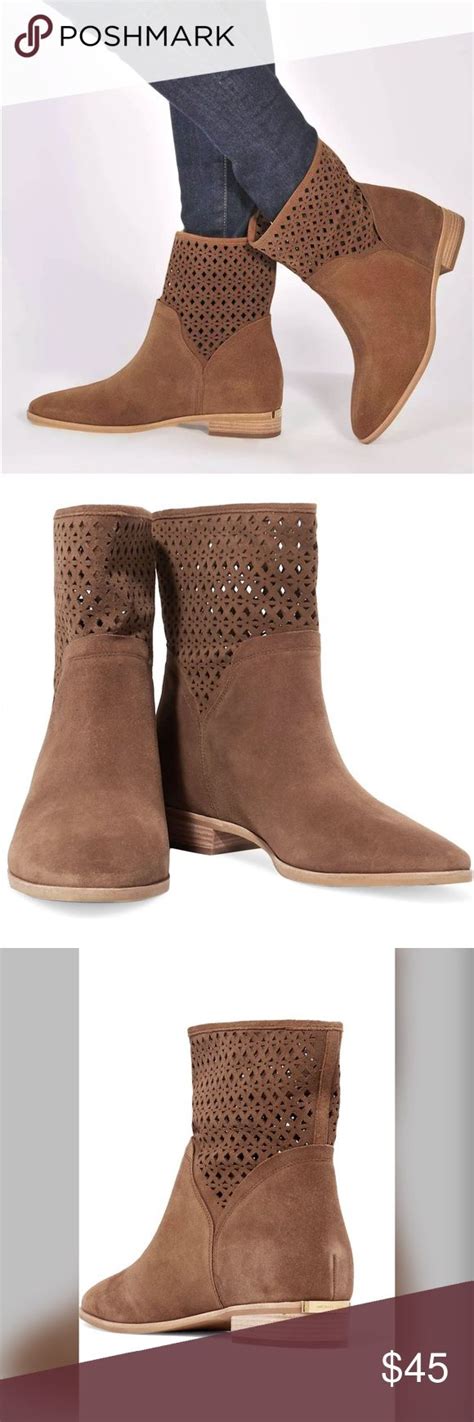 MICHAEL KORS Sunny Suede Laser Cut Ankle Boot