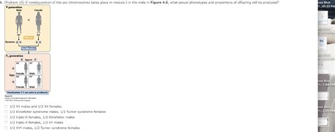 Solved If Nondisjunction Of The Sex Chromosomes Takes Place Chegg