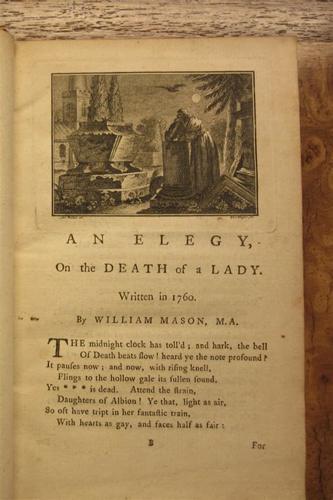 Eighteenth Century Poetry Archive Works An Elegy On The Death Of A