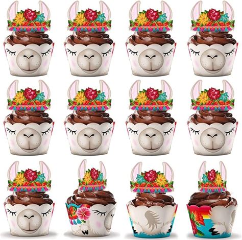 MEZHEN Tortendeko Alpaka Kuchen Deko Geburtstag Cupcake Topper Tiere