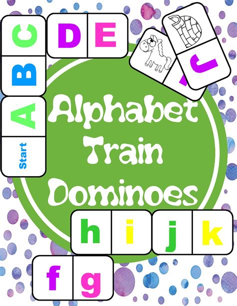 Alphabet Dominoes Printable