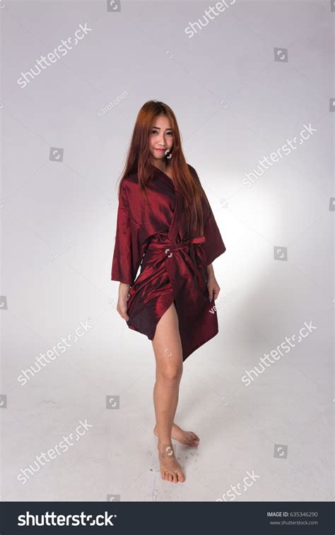 Sexy Asian Woman White Lingerie On Stock Photo 635346290 Shutterstock