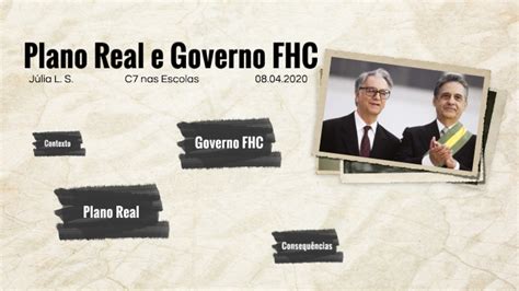 Plano Real E Fhc By J Lia Larissa On Prezi