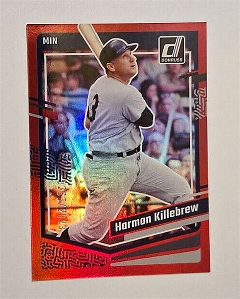 2023 Panini Donruss Holo Red 186 Harmon Killebrew 1363 2023 Twins HOF