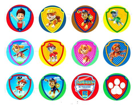 Paw Patrol Cupcake Toppers