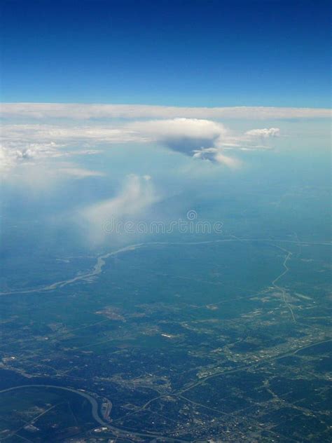 High Above The Earth Stock Photo Image Of Blue Skies 1017752