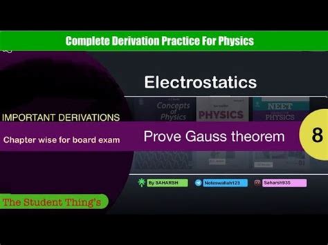 State And Prove Gauss Theorem Detailed Explanation Youtube