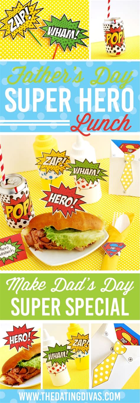 Fathers Day Superhero Party Printables Superhero Party Printables