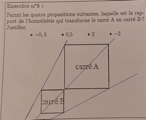 Exercice N Parmi Les Quatre Propositions Suivantes Laquelle Est Le