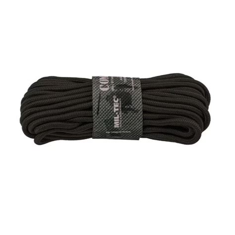 ᐉ Веревка Mil-Tec 7x15 м 420 кг Black