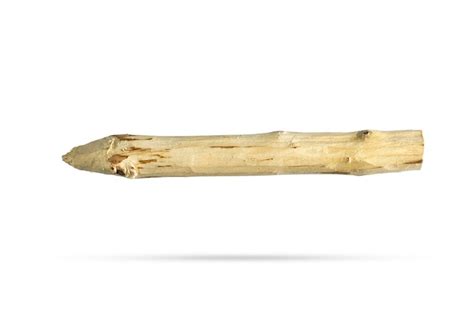 Premium Photo | Wooden stake isolated on white background